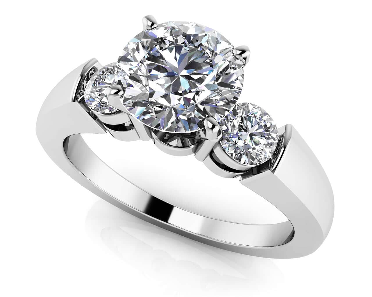 Triple Lab - Grown Diamond Engagement Ring with 2.30 ct. (2.00 ct. center diamond) - Luxury Time NYC